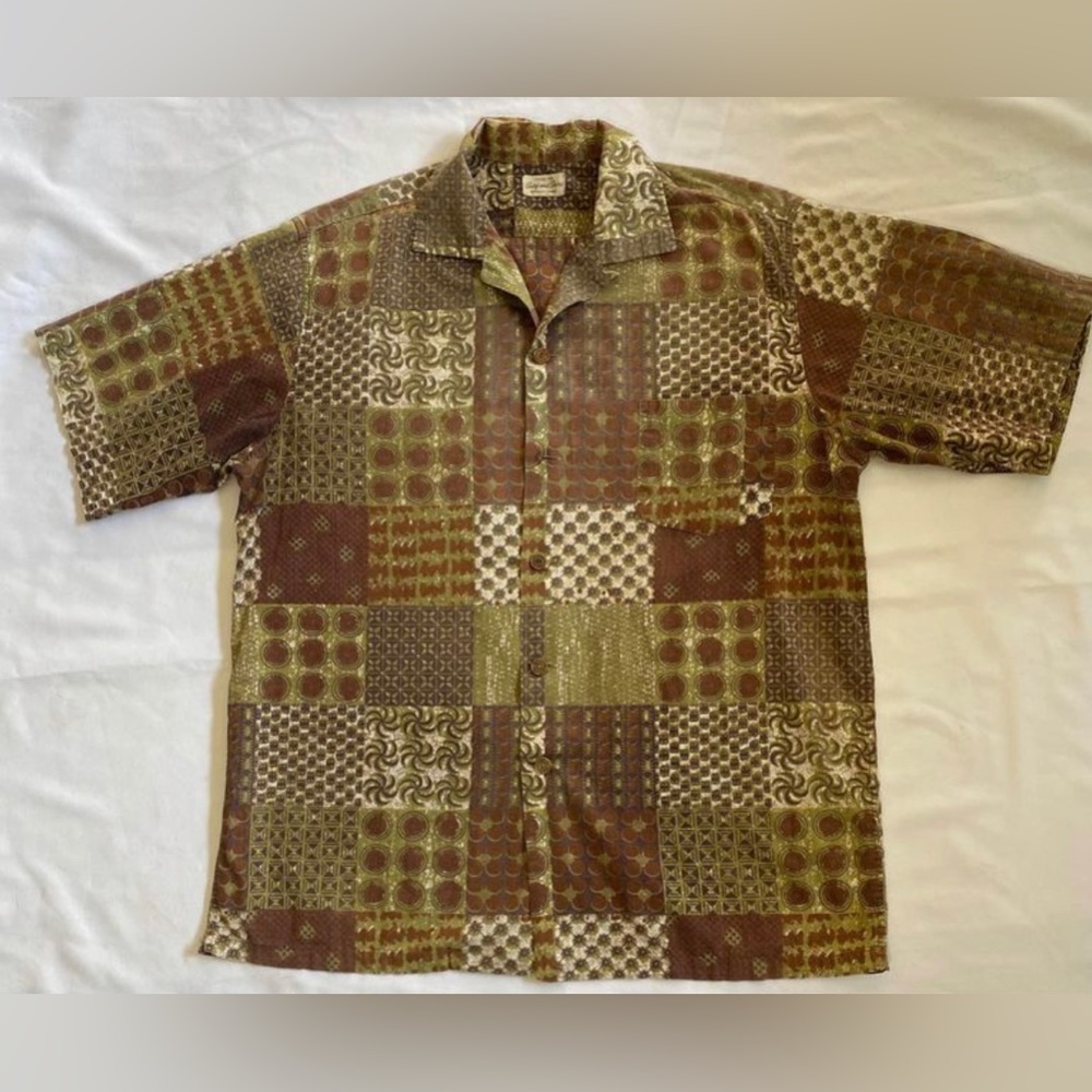 Vintage 60s Hawaiian Mens Shirt XL
